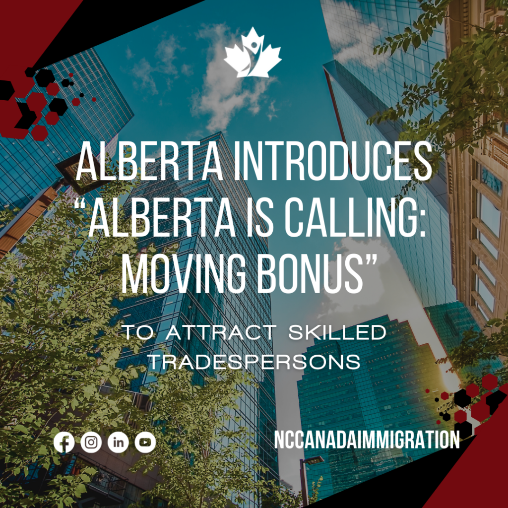 Alberta Introduces "Alberta is Calling: Moving Bonus"